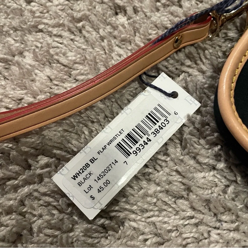 Dooney & Bourke black and Tan Wristlet - Picture 5 of 6